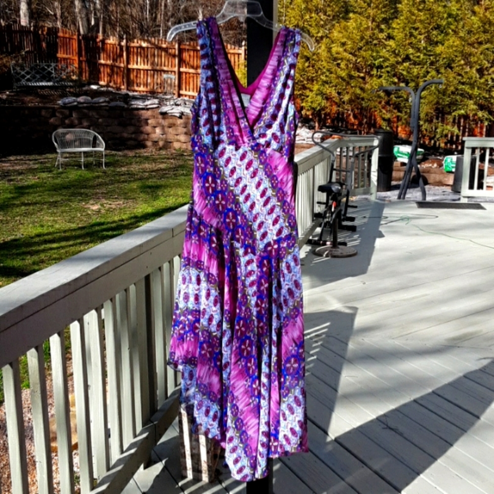 Womens Soft Multi color Dress. 14. NWOT  Not available